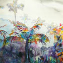 Cloudforest 4, 36 x 46 inches, watercolor on canvas