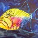 Trigger Fish, 9 x 12 inches, watercolor on canvas
